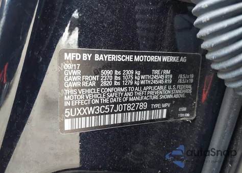 2018 BMW X4 xDrive28I z USA, uszkodzony, nr VIN 5UXXW3C57J0T82789